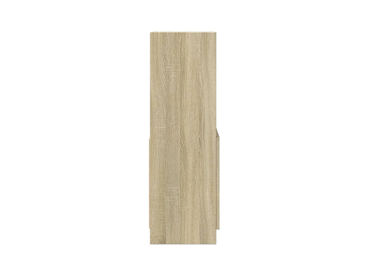 Hoge kast 63x33x100 cm bewerkt hout gerookt eikenkleurig