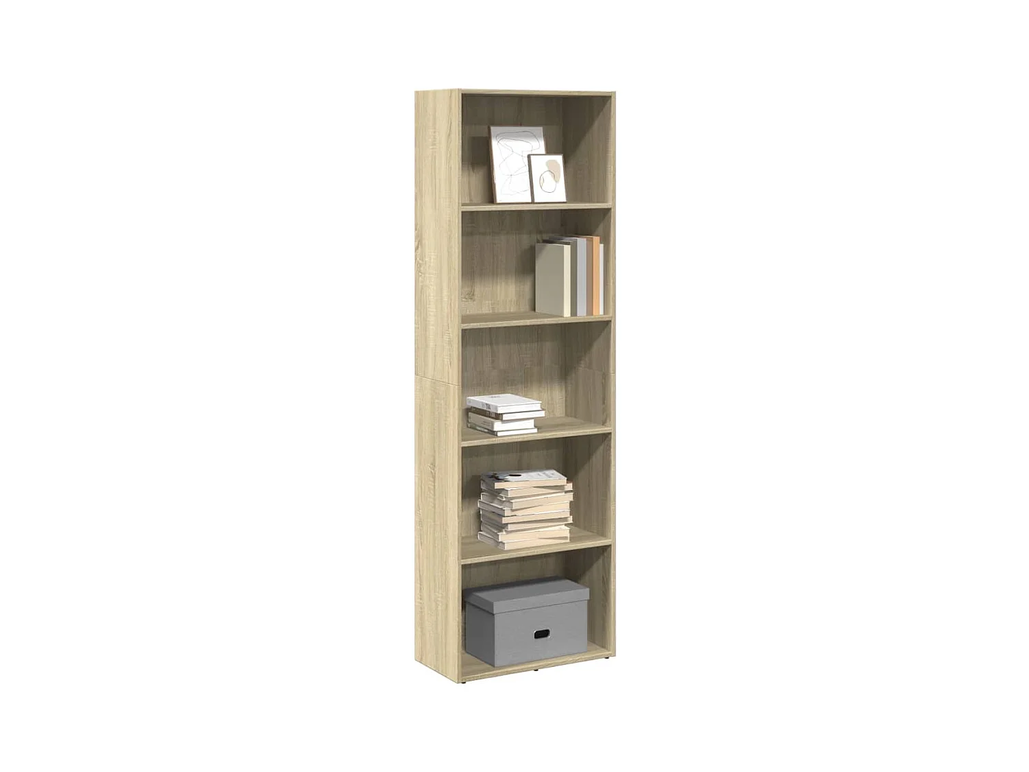 Libreria Rovere Sonoma 60x30x189 cm in Legno Multistrato