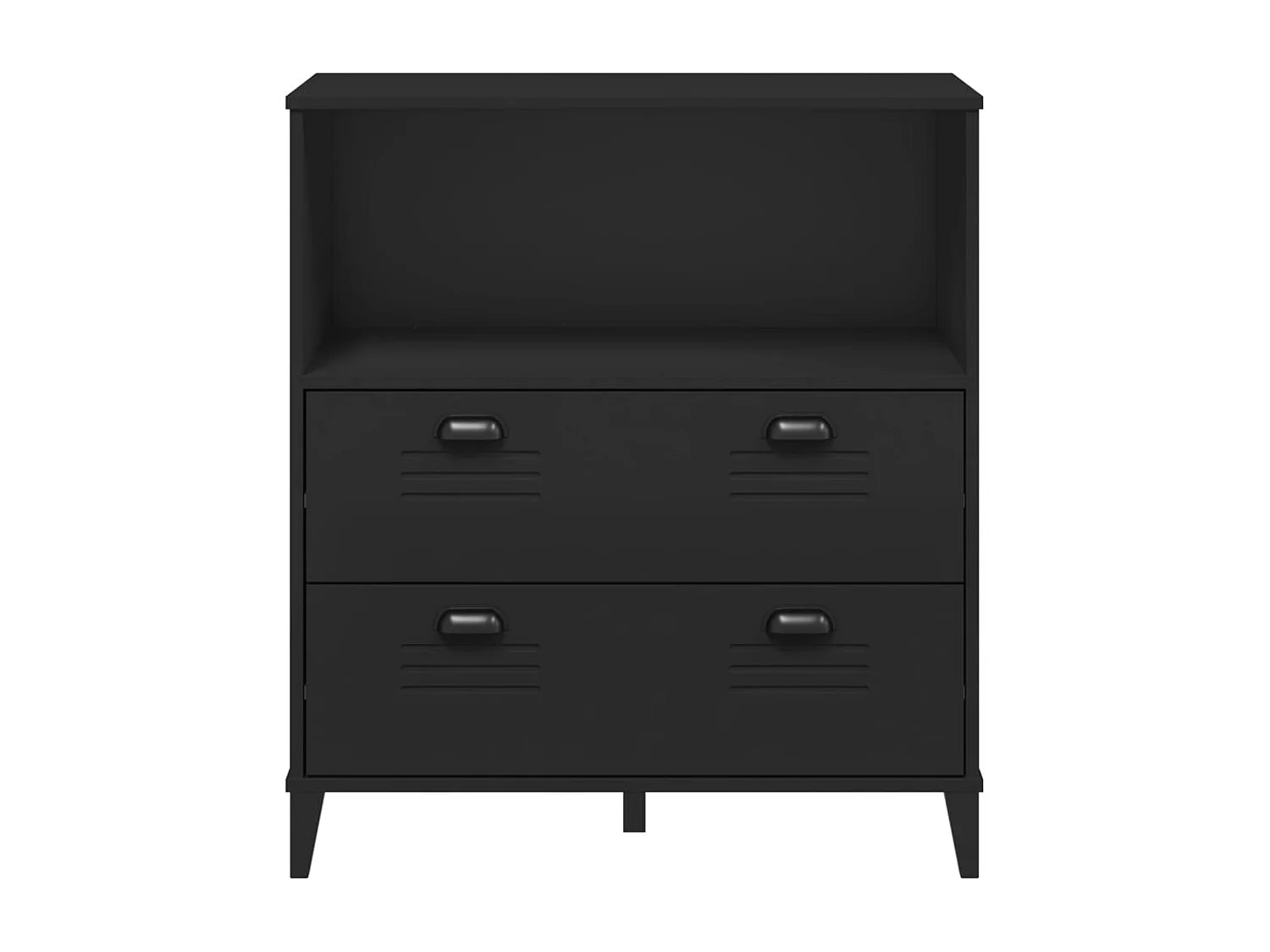 Bücherregal Schwarz 102x30x141,5 cm Holzwerkstoff