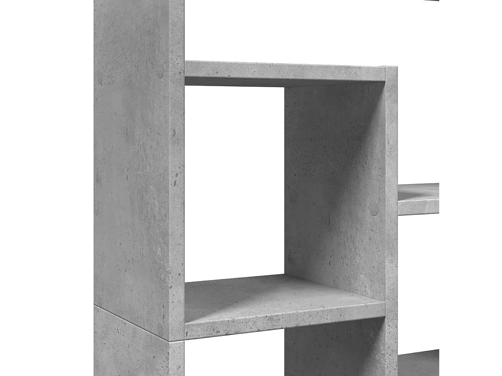 Estantería de madera de ingeniería gris Sonoma 80x24x143 cm