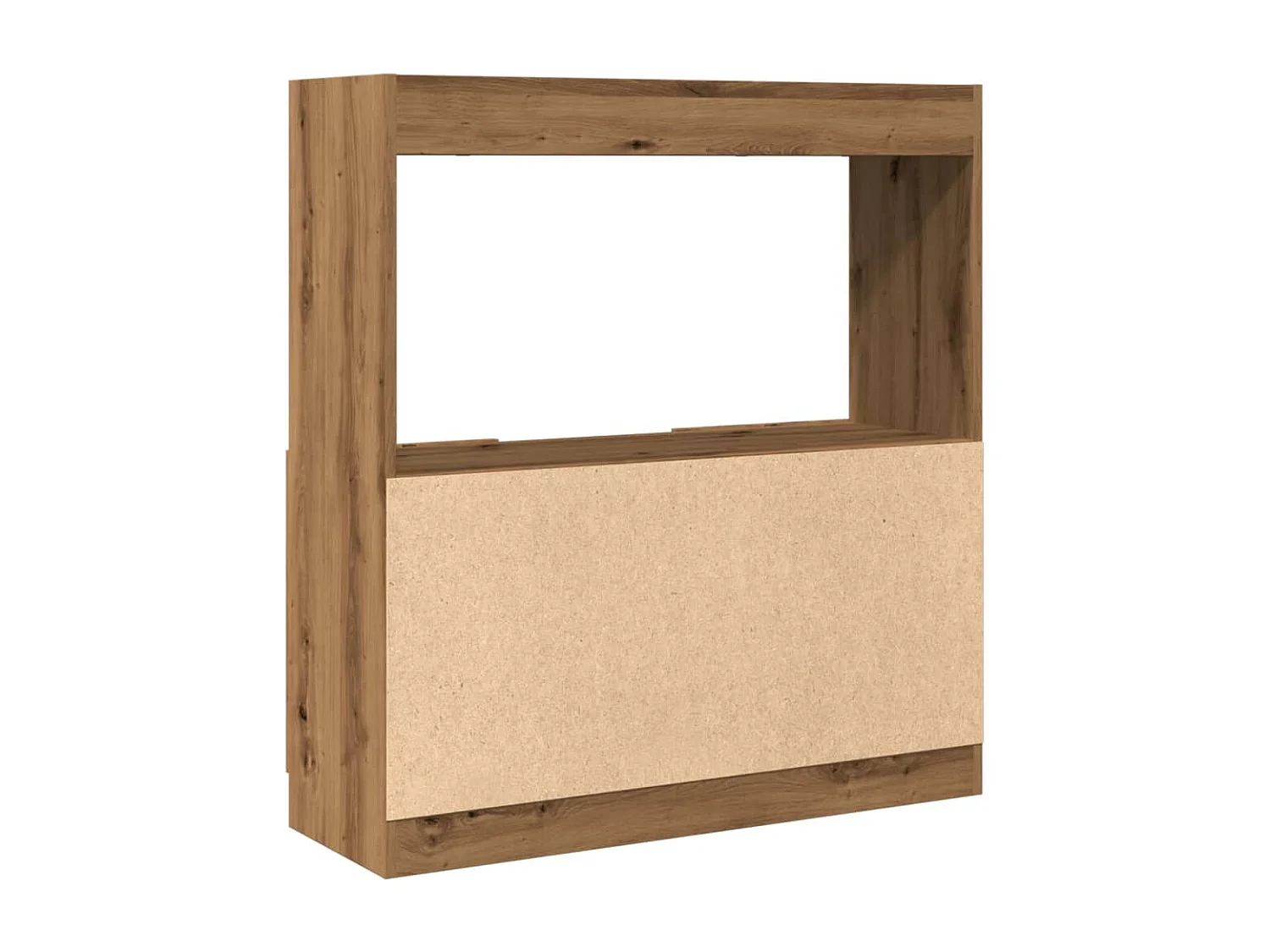 Buffet haut chêne marron 92x33x100 cm bois d'ingénierie