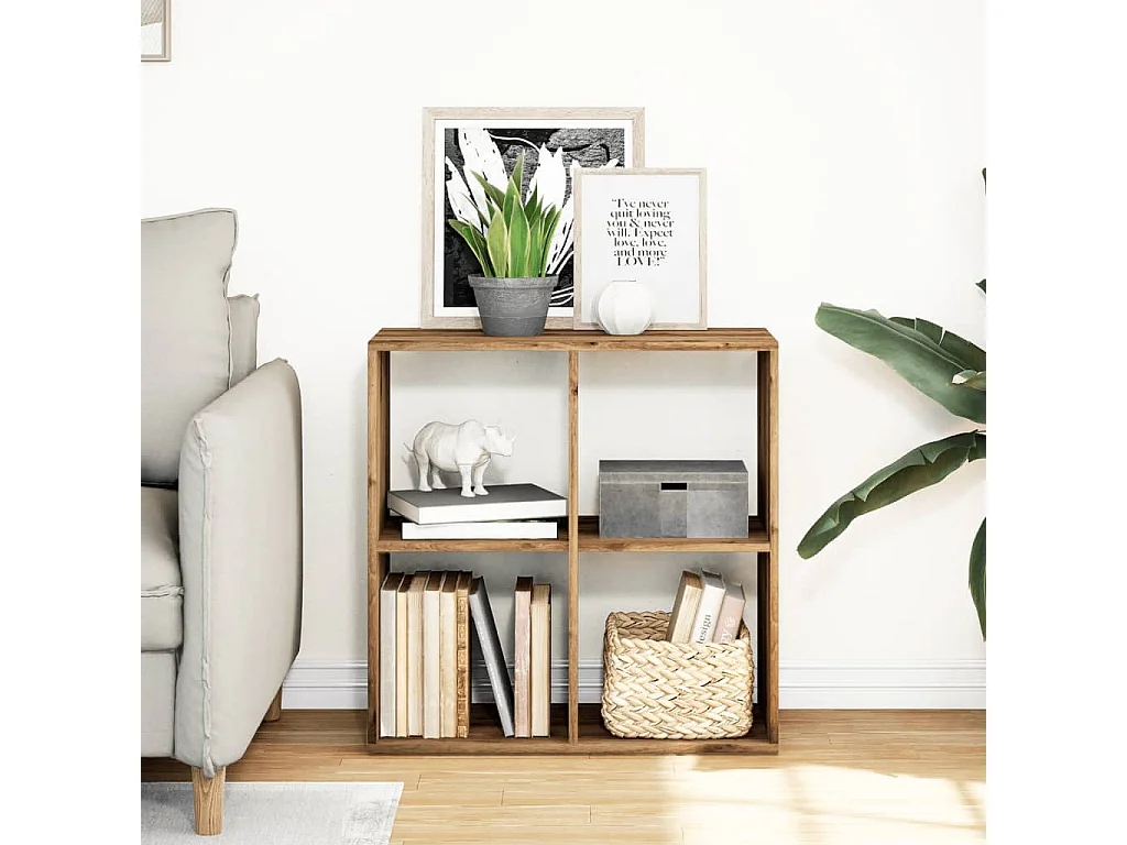 Raumteiler-Bücherregal Artisan-Eiche 69,5x29x69,5 cm