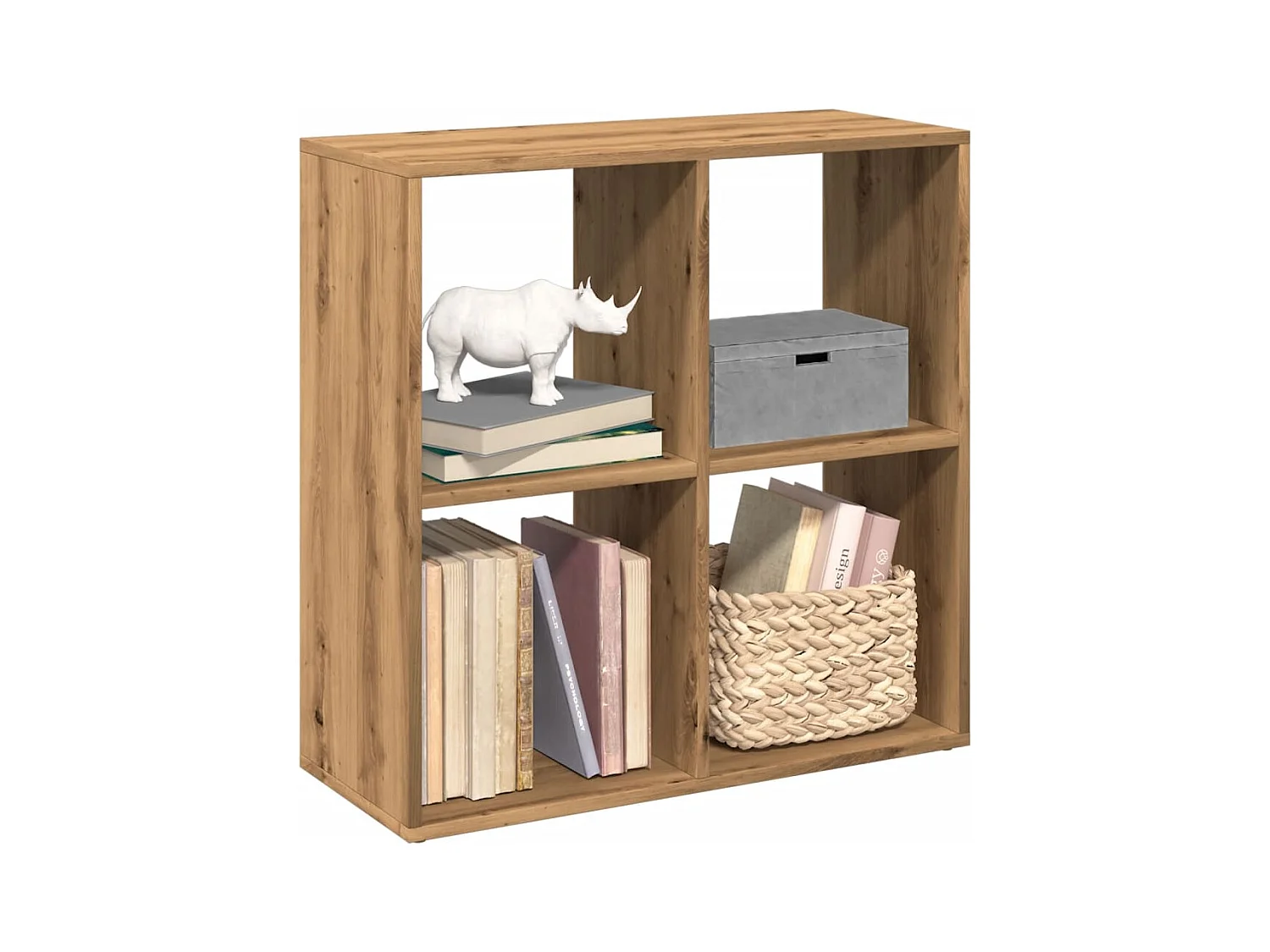 Étagère séparatrice de pièce chêne artisanal 69,5x29x69,5 cm