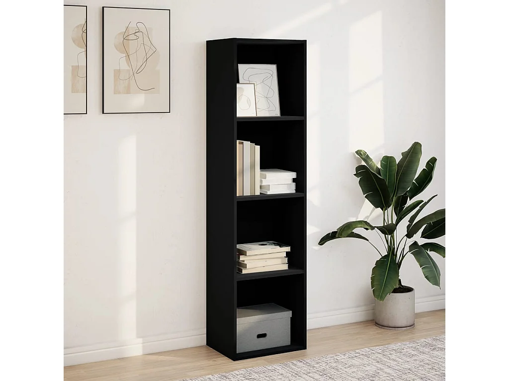 Estante 40x30x152 cm derivados de madeira preto