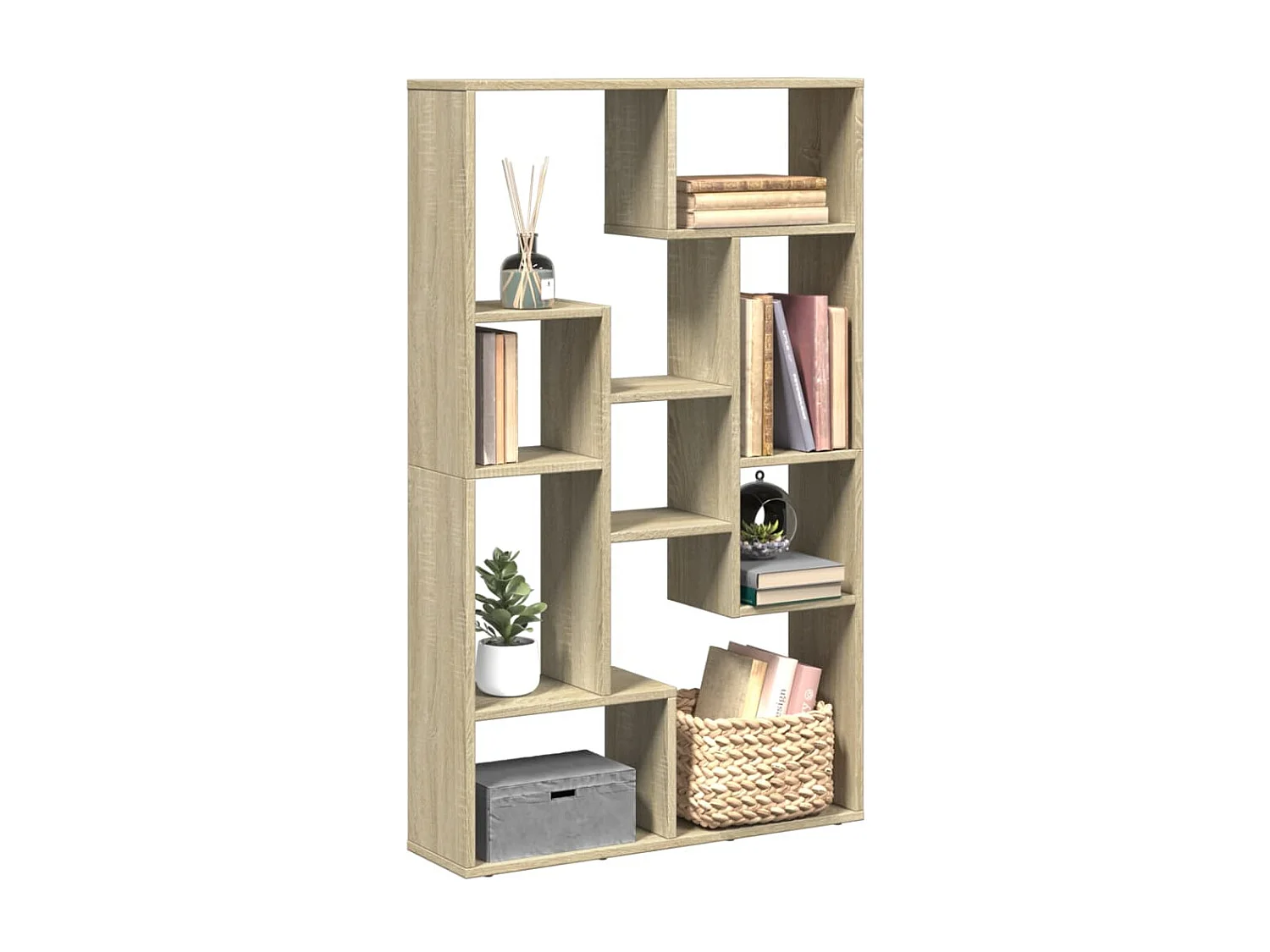 Libreria Rovere Sonoma 72x20x120 cm in Truciolato