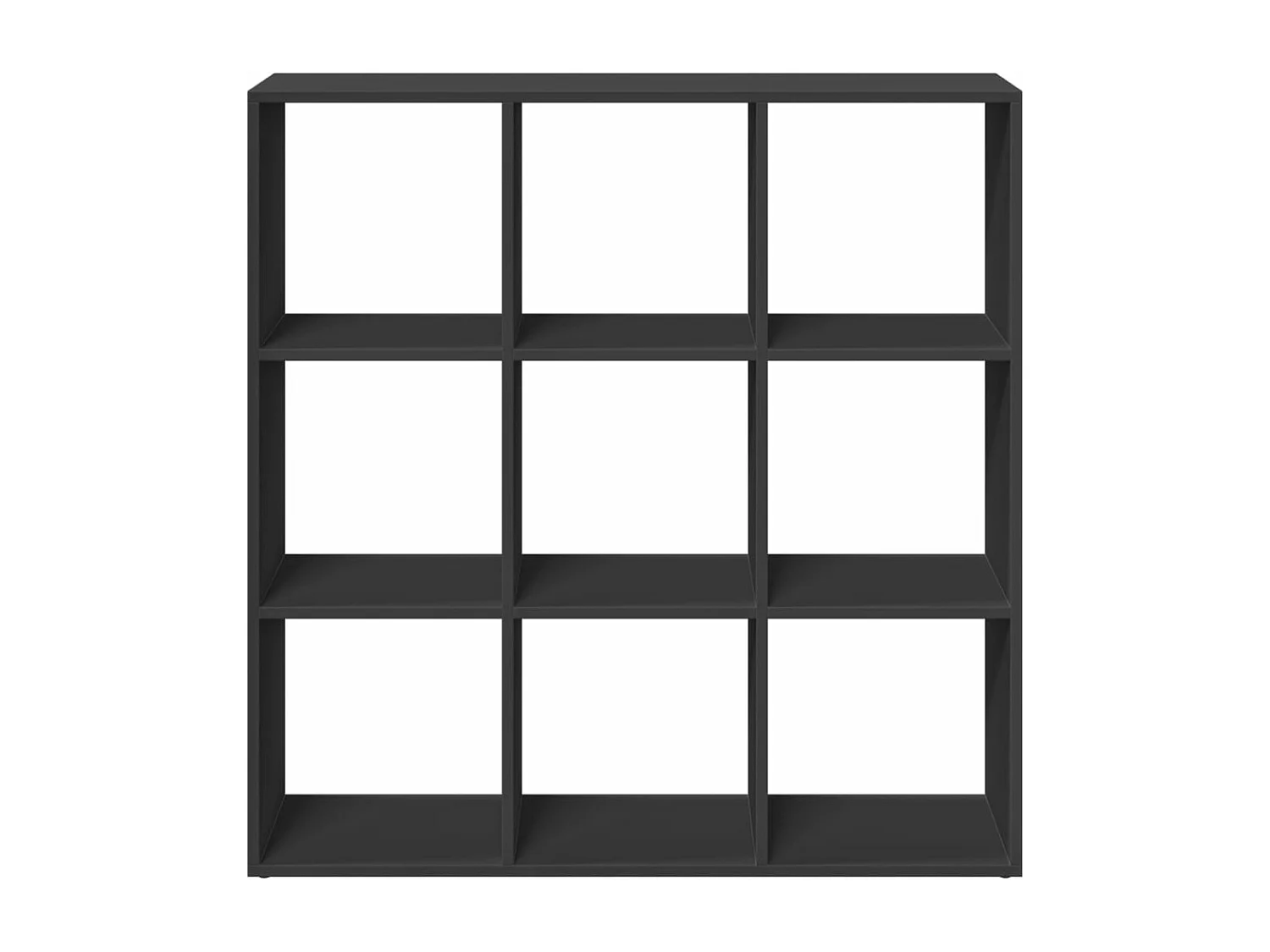 Étagère séparatrice de pièce noir 102x29x103,5 cm