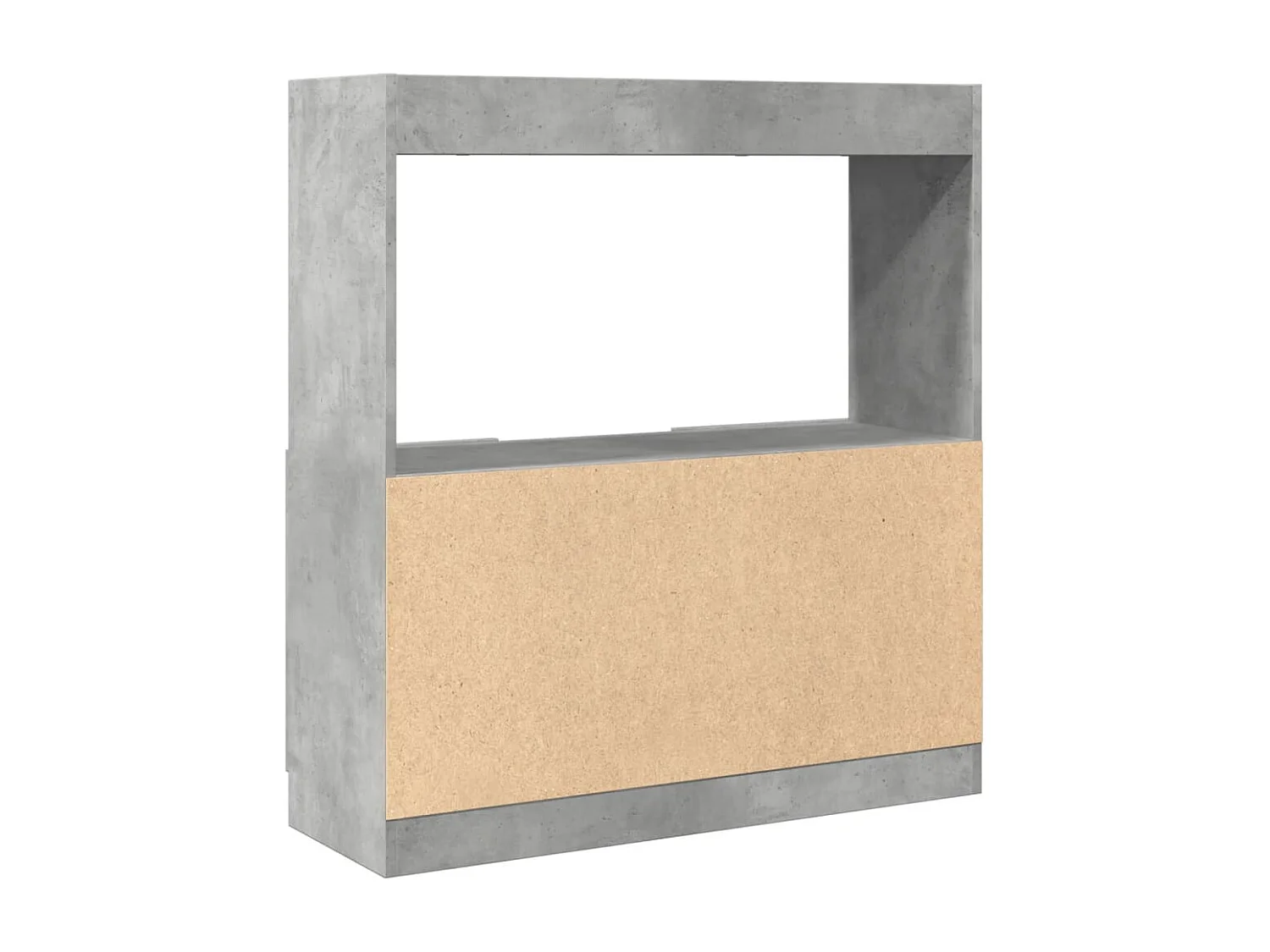 Credenza Nera 92x33x100 cm in Legno Multistrato