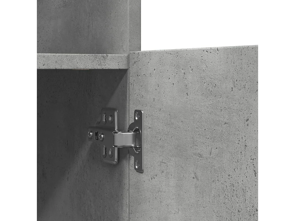 Credenza Nera 92x33x100 cm in Legno Multistrato