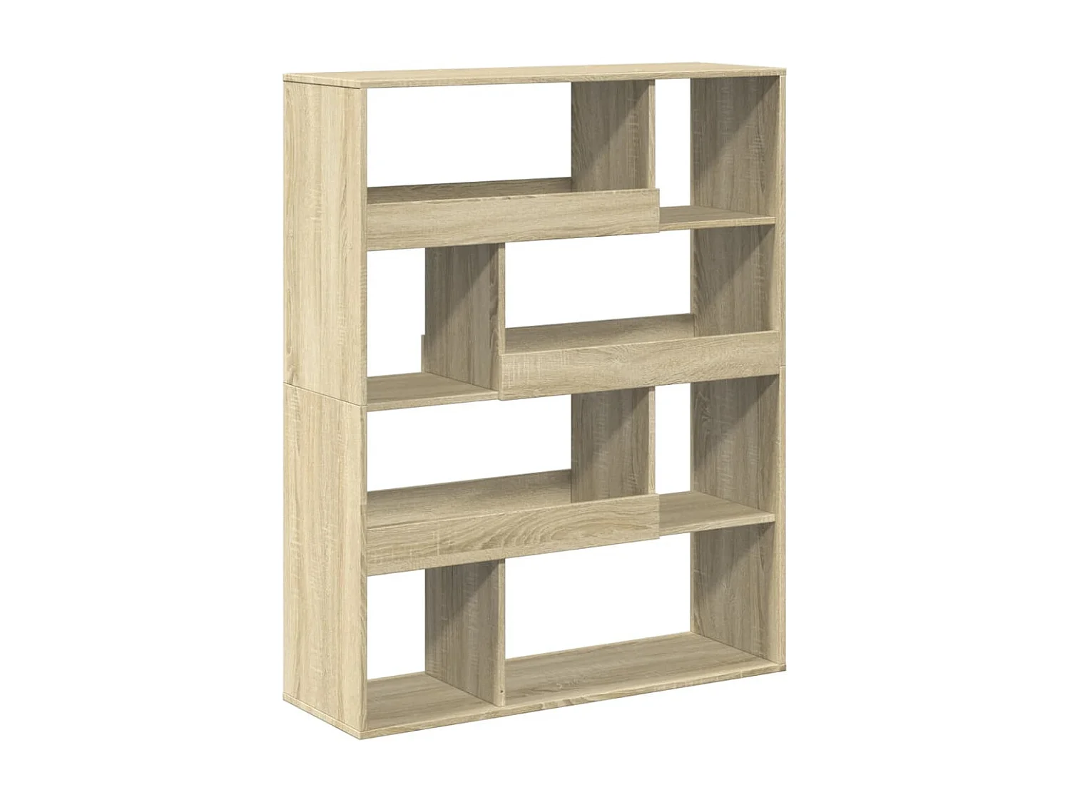 kamerscherm 100x33x125,5 cm bewerkt hout grijs sonoma eiken