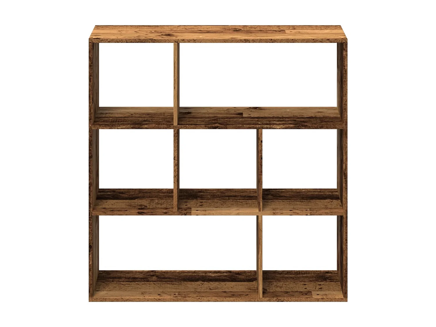 Étagère séparatrice de pièce vieux bois 102x29x103,5 cm