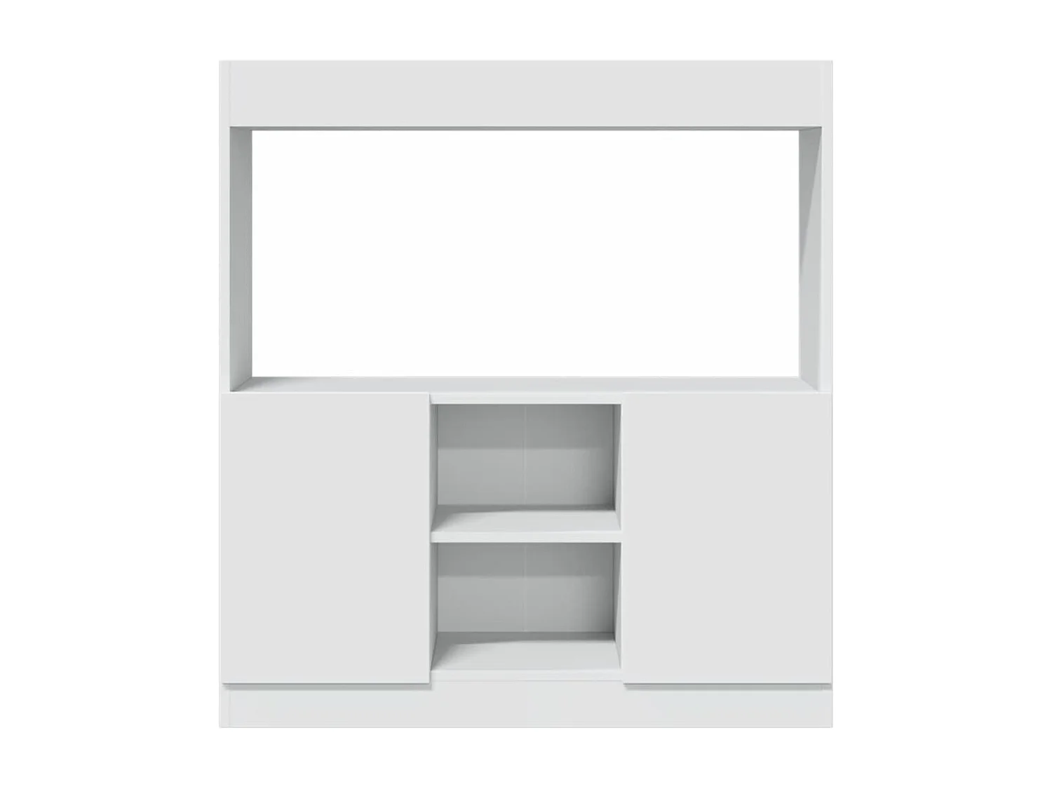 Credenza Bianca 92x33x100 cm in Legno Multistrato