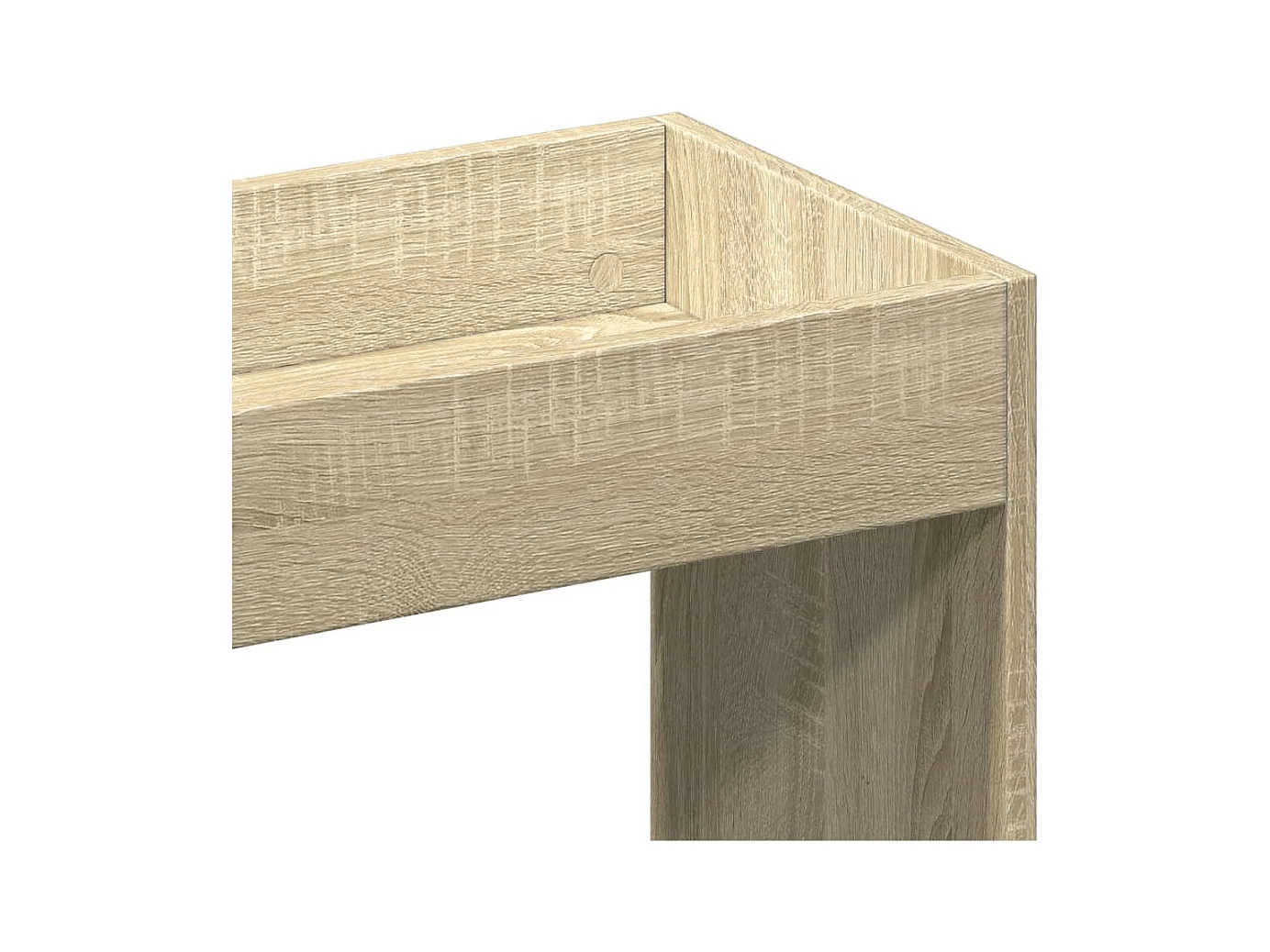 Buffet haut blanc 92x33x100 cm bois d'ingénierie