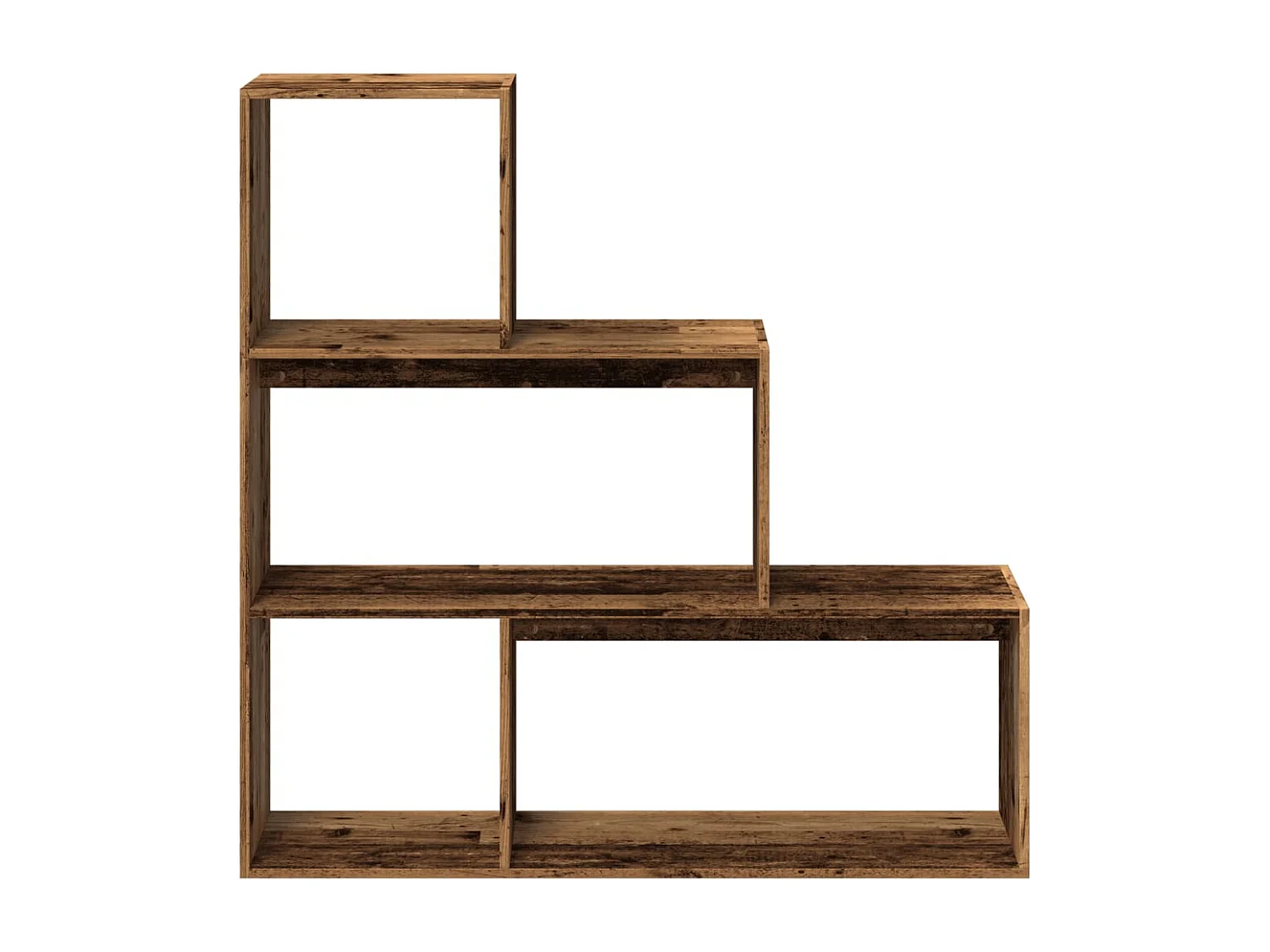 Estante divisória 3 níveis derivados de madeira madeira velha