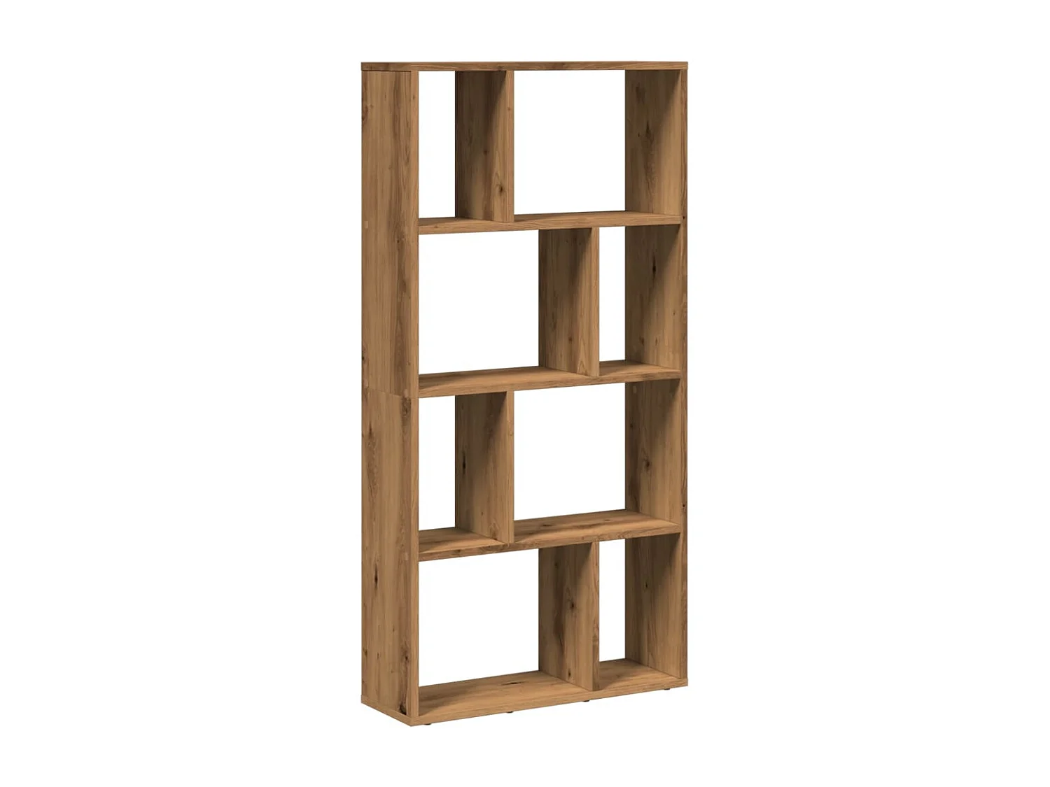 Bibliothèque chêne artisanal 60x20x120 cm bois d'ingénierie