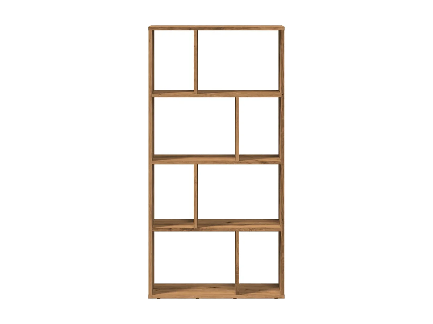 Bibliothèque chêne artisanal 60x20x120 cm bois d'ingénierie