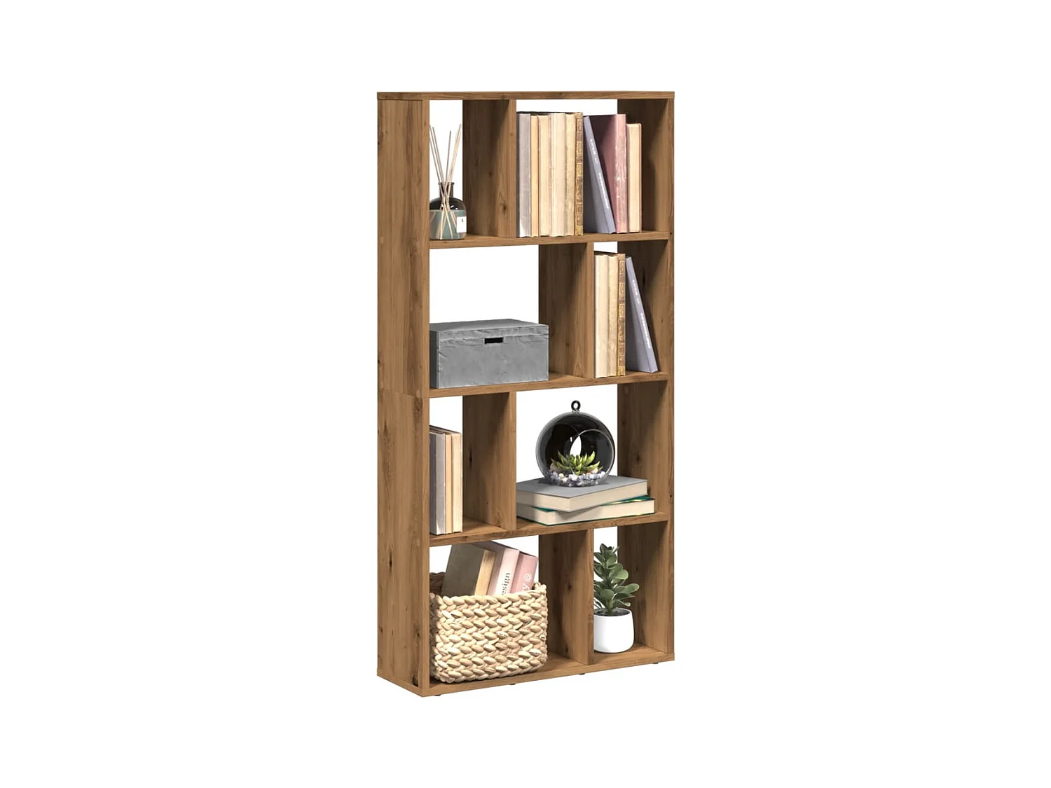 Bücherregal Artisan-Eiche 60x20x120 cm Holzwerkstoff