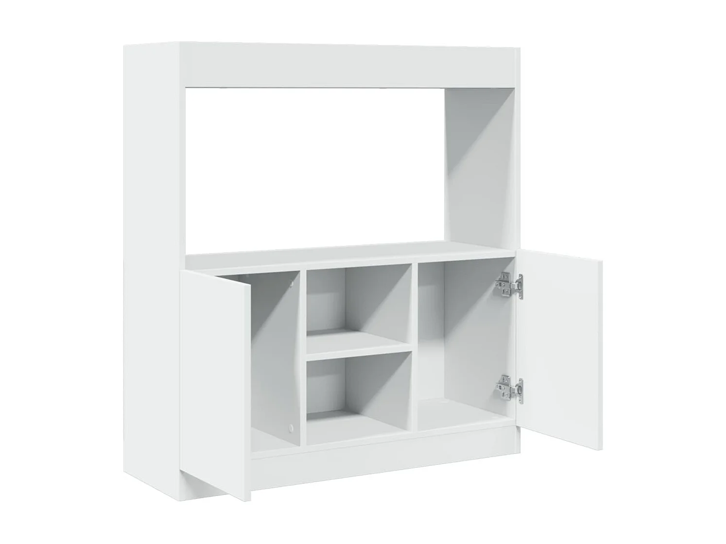 Buffet haut sonoma gris 63x33x140 cm bois d'ingénierie