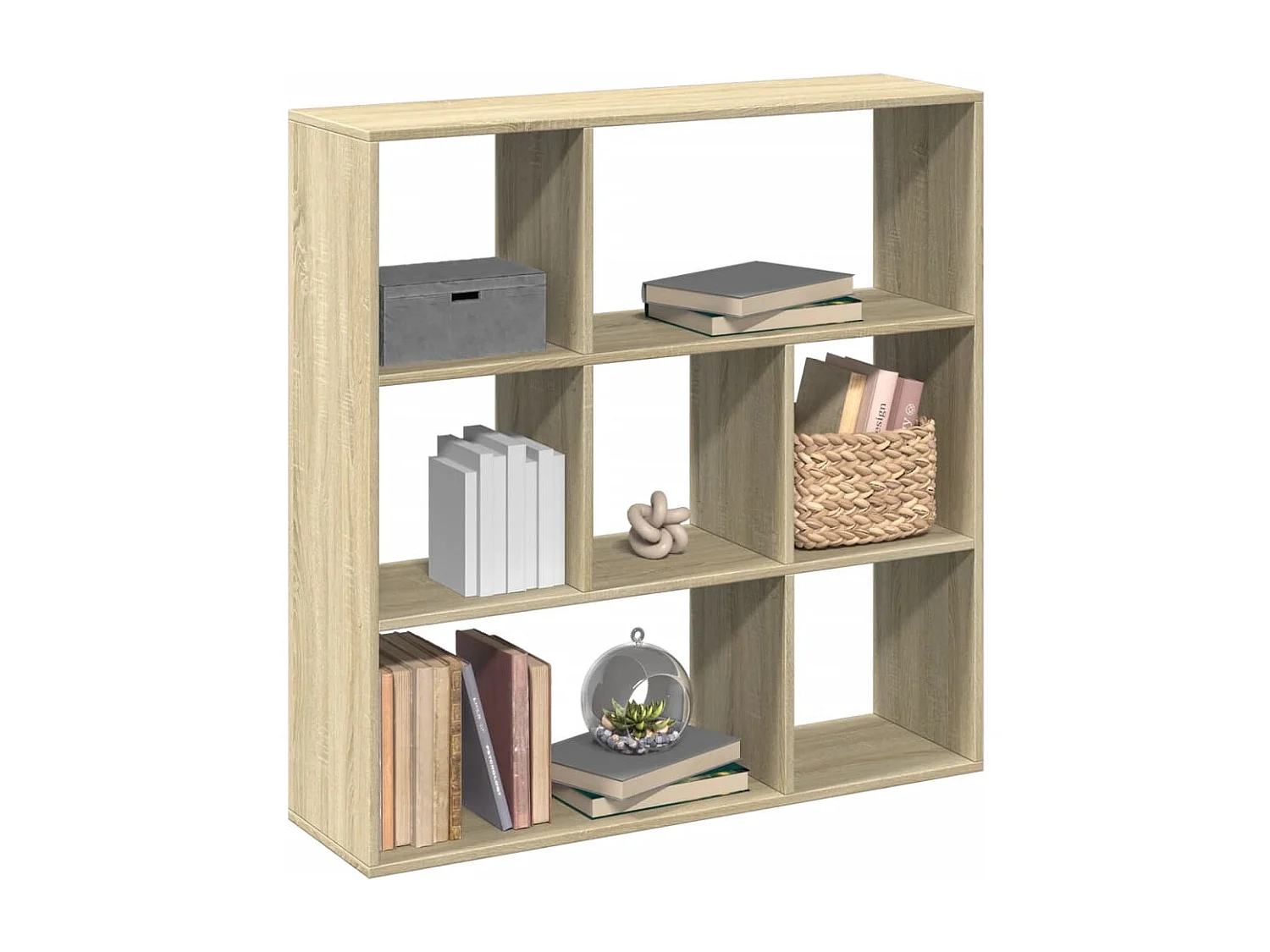 Libreria Divisorio Rovere Sonoma 102x29x103,5 cm in Truciolato
