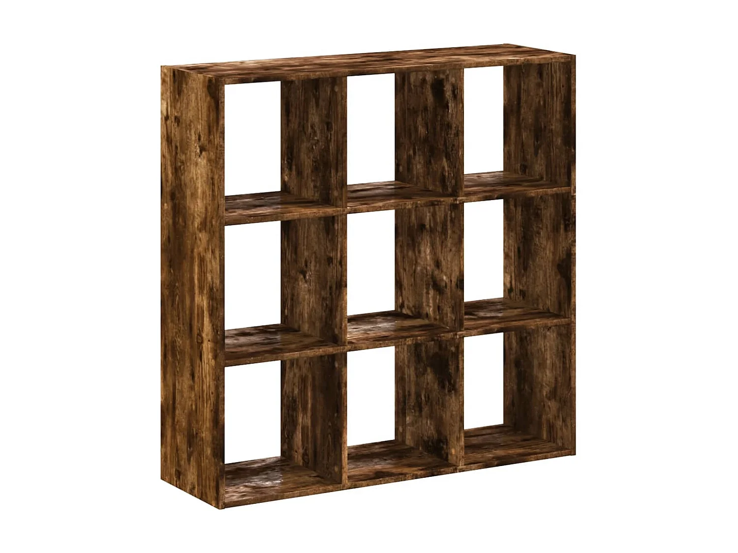 Bücherregal Räuchereiche 102x32x102 cm Holzwerkstoff