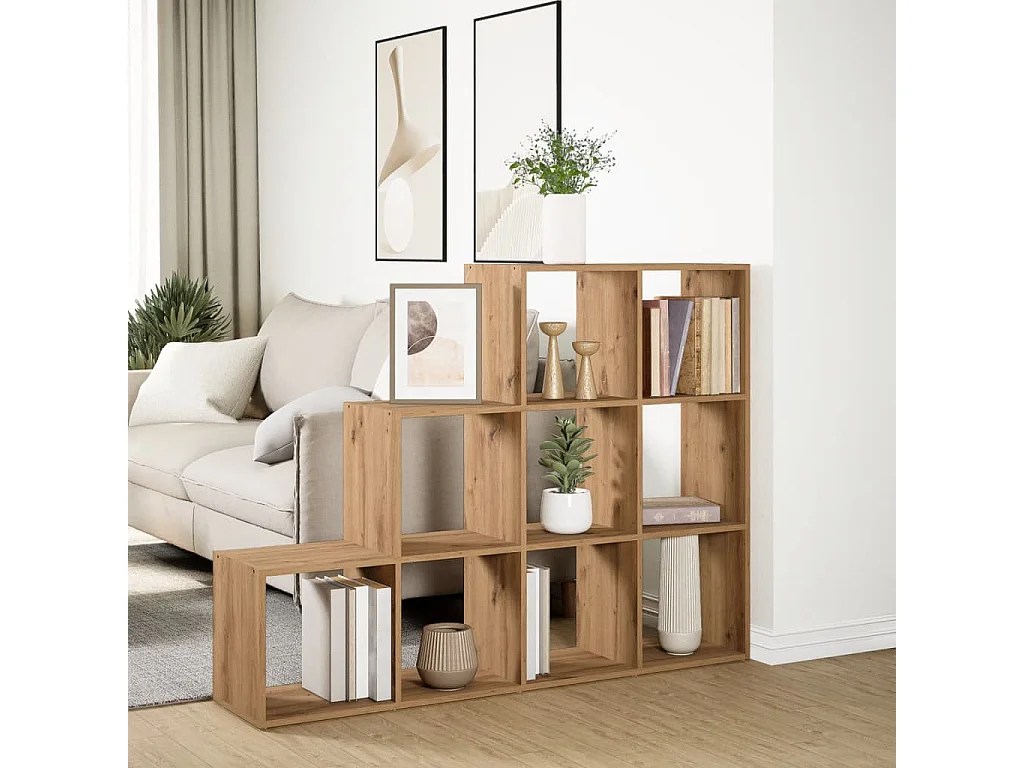 Libreria a 3 Ripiani Rovere 137,5x29x103,5 cm in Truciolato