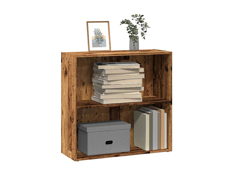 Libreria Legno Antico 80x30x77 cm in Legno Multistrato