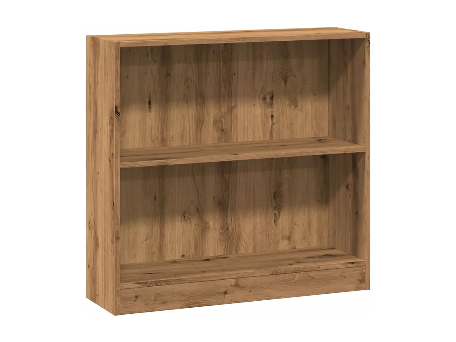 Bibliothèque chêne artisanal 80x24x76 cm bois d'ingénierie