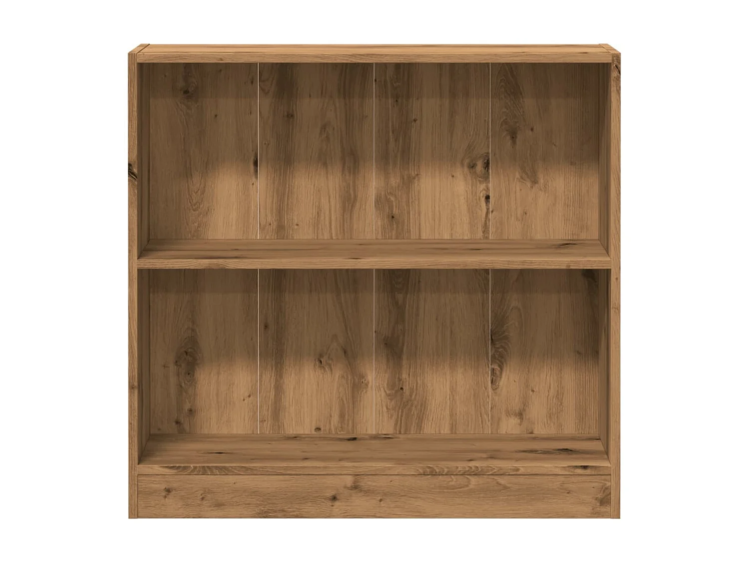 Bibliothèque chêne artisanal 80x24x76 cm bois d'ingénierie