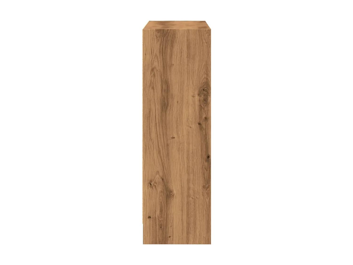 Bibliothèque chêne artisanal 80x24x76 cm bois d'ingénierie