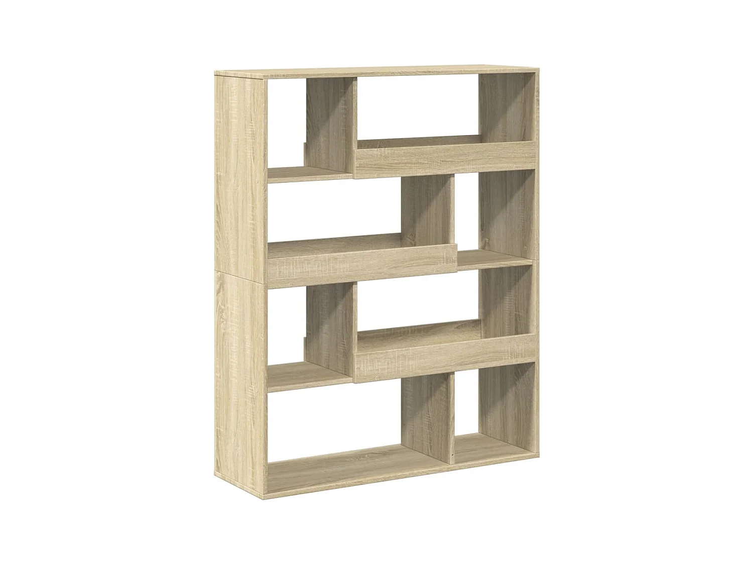 kamerscherm 100x33x125,5 cm bewerkt hout sonoma eikenkleurig