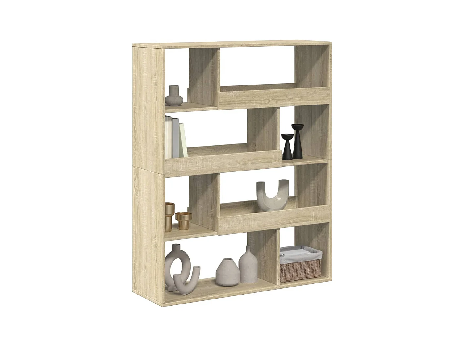 Raumteiler Sonoma-Eiche 100x33x125,5 cm Holzwerkstoff