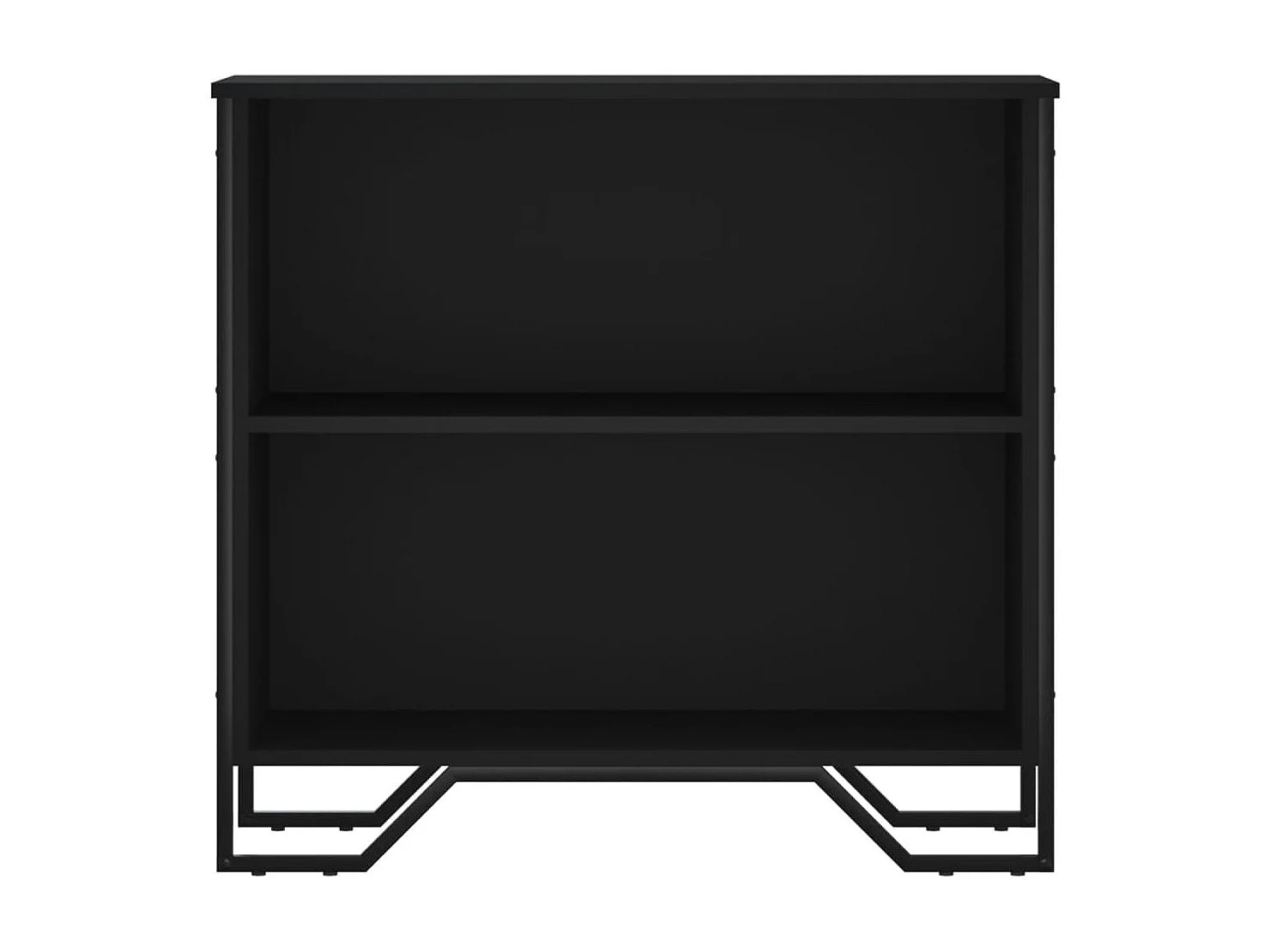 Libreria Nera 80x31x74,5 cm in Legno Multistrato