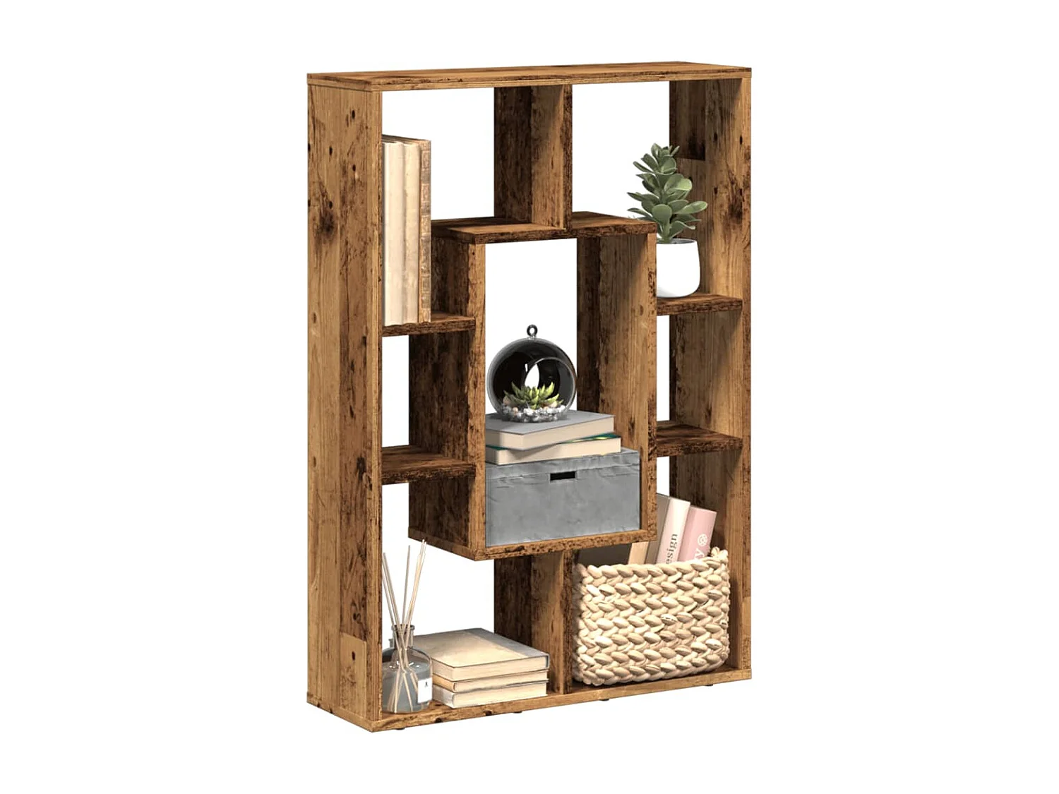 Libreria Legno Antico 63x20x90 cm in Truciolato