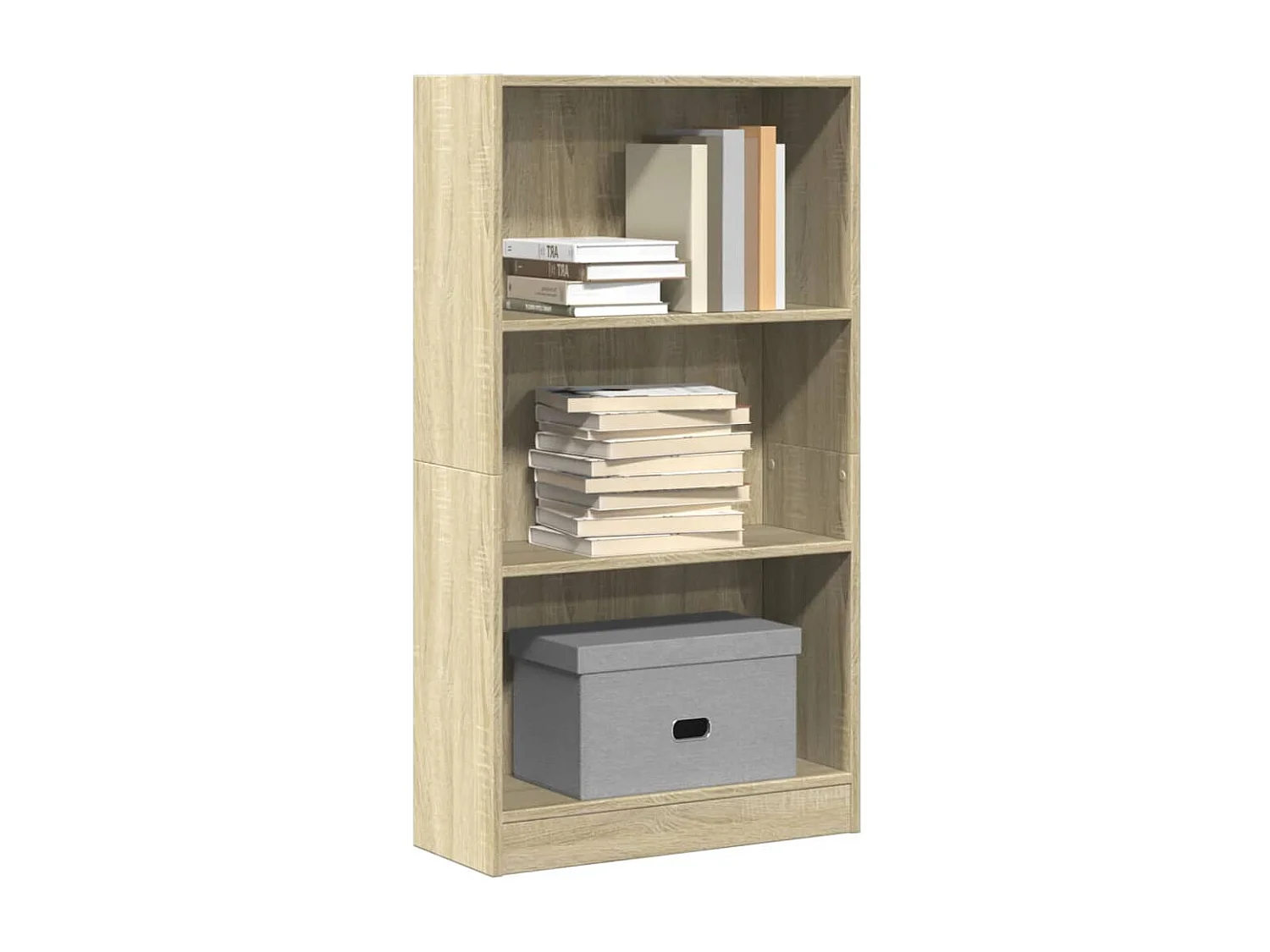 Estantería de madera de ingeniería roble Sonoma 60x24x109 cm