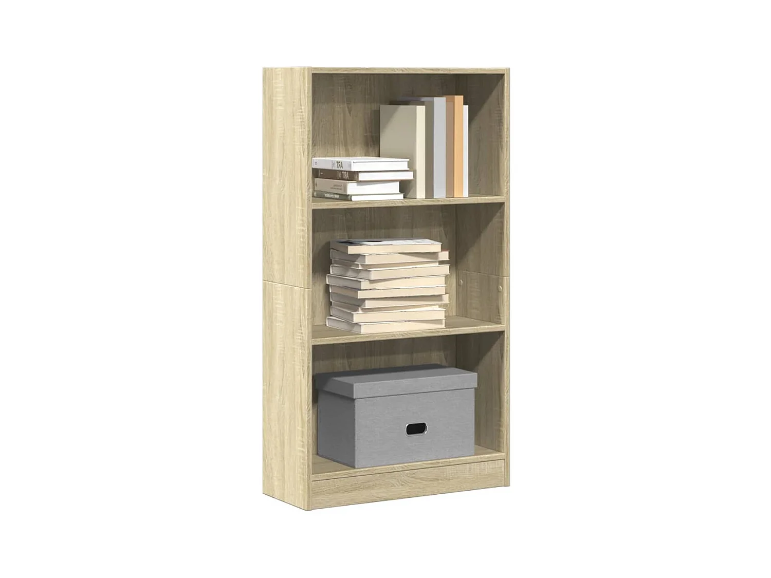 Boekenkast 60x24x109 cm bewerkt hout sonoma eikenkleurig