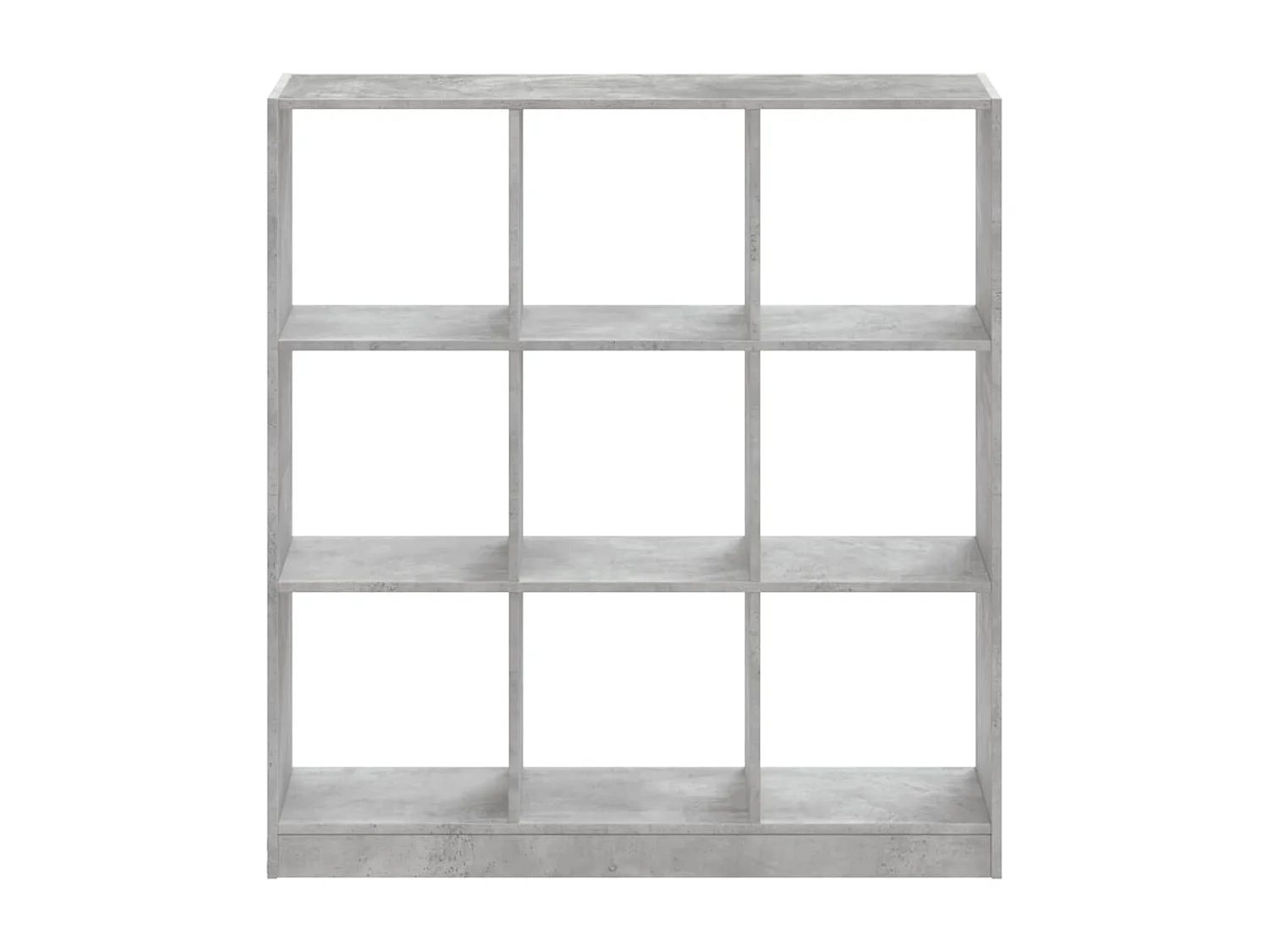 Estantería de madera de ingeniería gris hormigón 102x32x108 cm