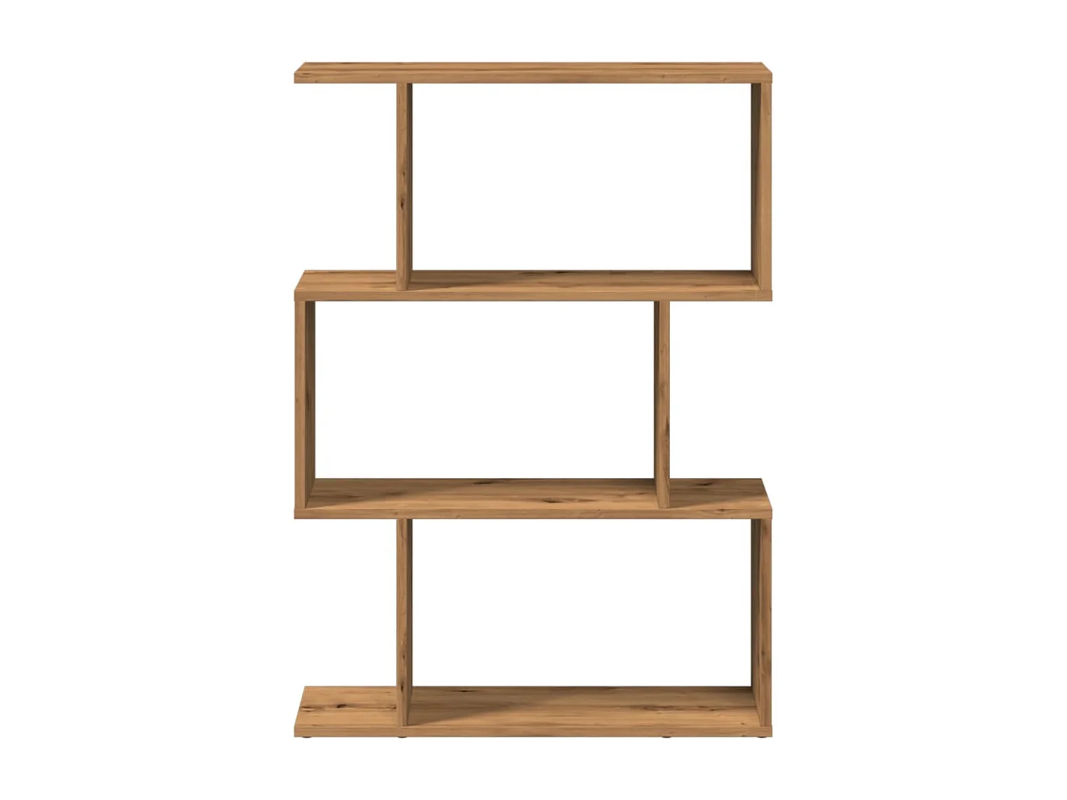 Libreria 3 Ripiani Rovere Artigianale 70x24x97 cm Truciolato