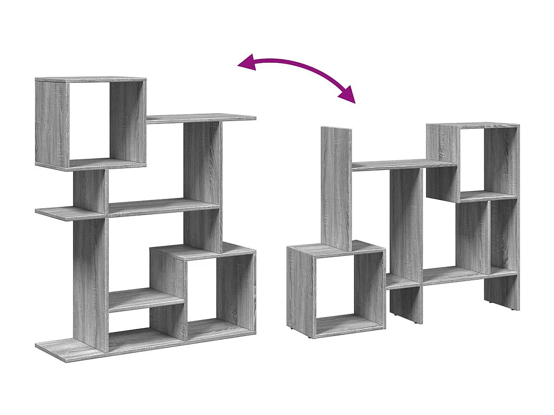 Libreria 3 Ripiani Rovere Artigianale 70x24x97 cm Truciolato