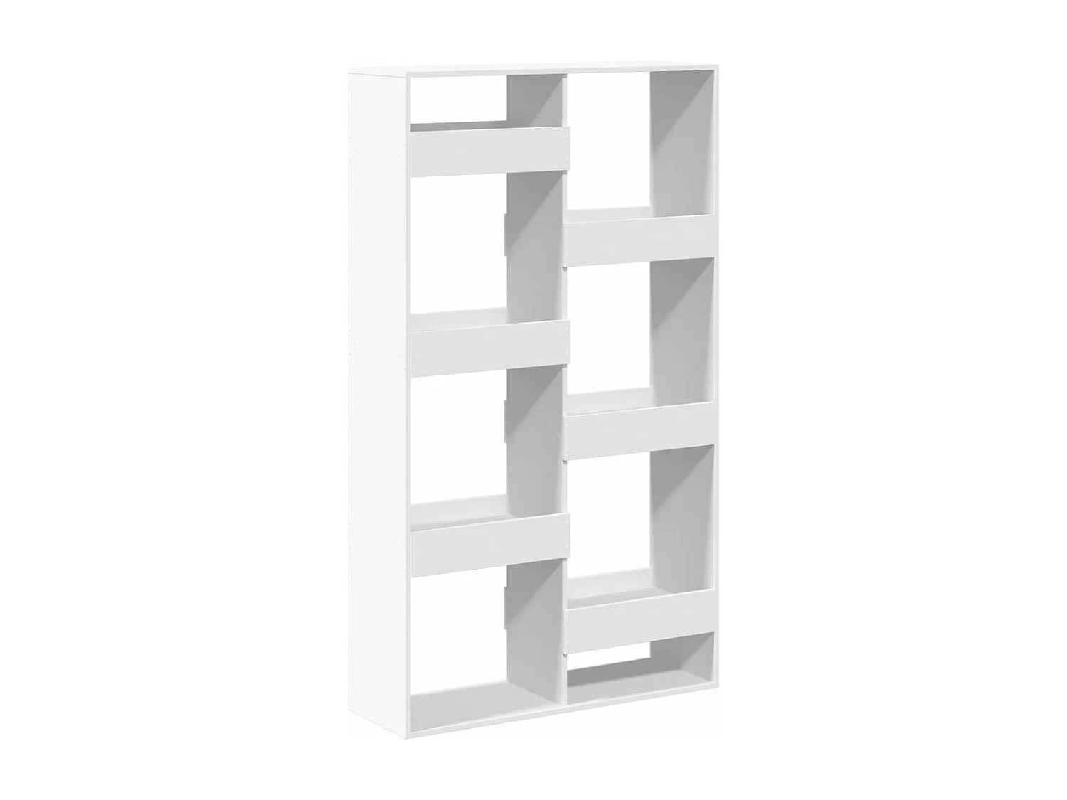 Highboard Braun Eichen-Optik 92x33x140 cm Holzwerkstoff