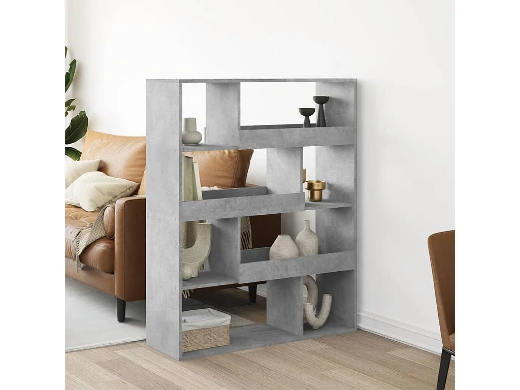 Cloison de séparation gris béton bois d'ingénierie