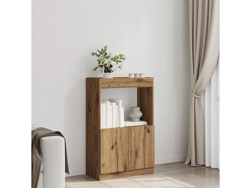 Highboard Artisan-Eiche 63x33x100 cm Holzwerkstoff