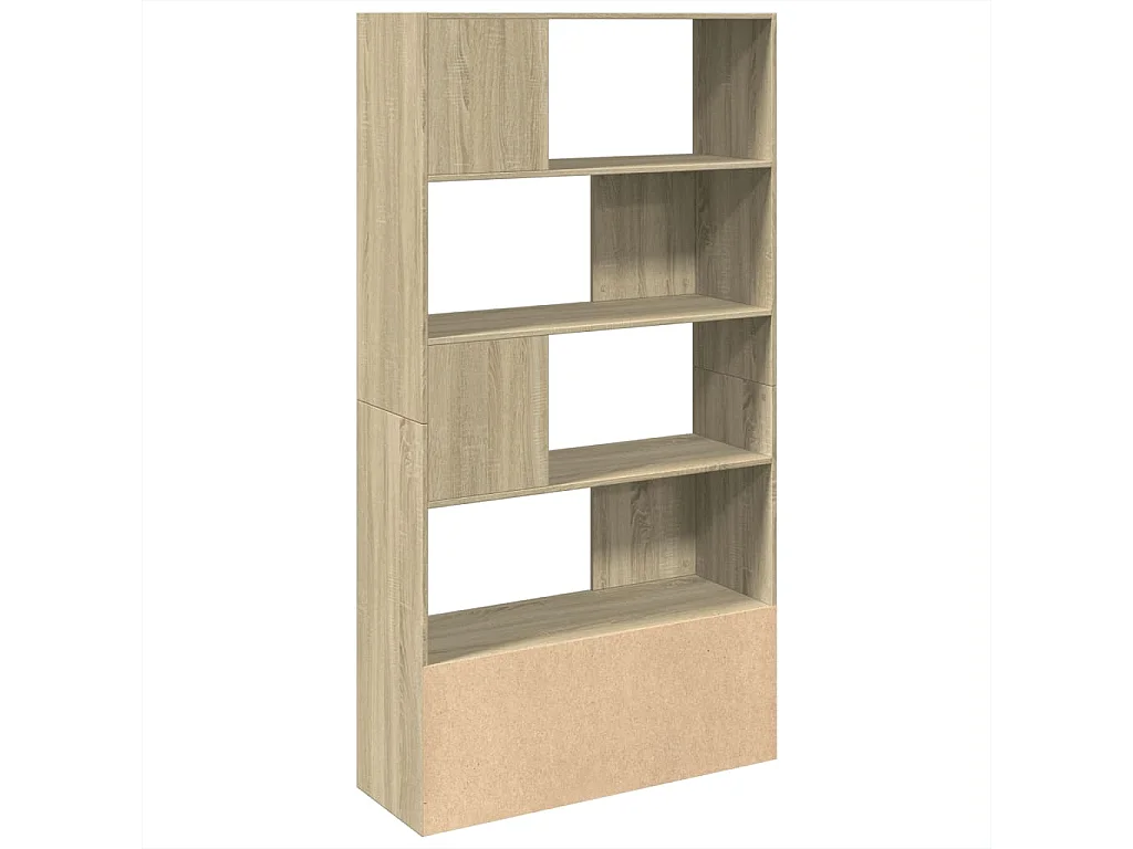 Boekenkast 100x36x189 cm bewerkt hout sonoma eikenkleurig