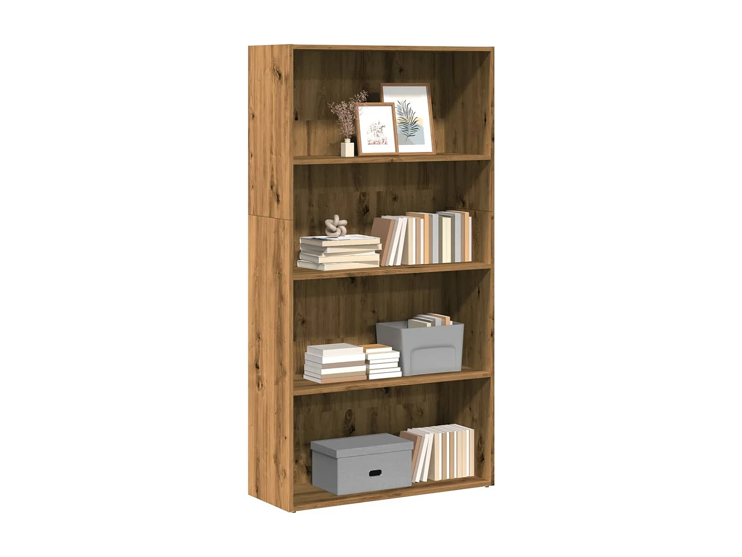 Libreria Rovere Artigianale 80x30x152 cm in Legno Multistrato