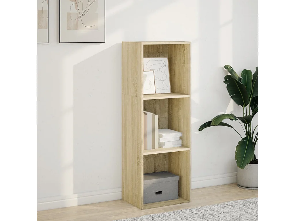 Bibliothèque chêne sonoma 40x30x114 cm bois d'ingénierie