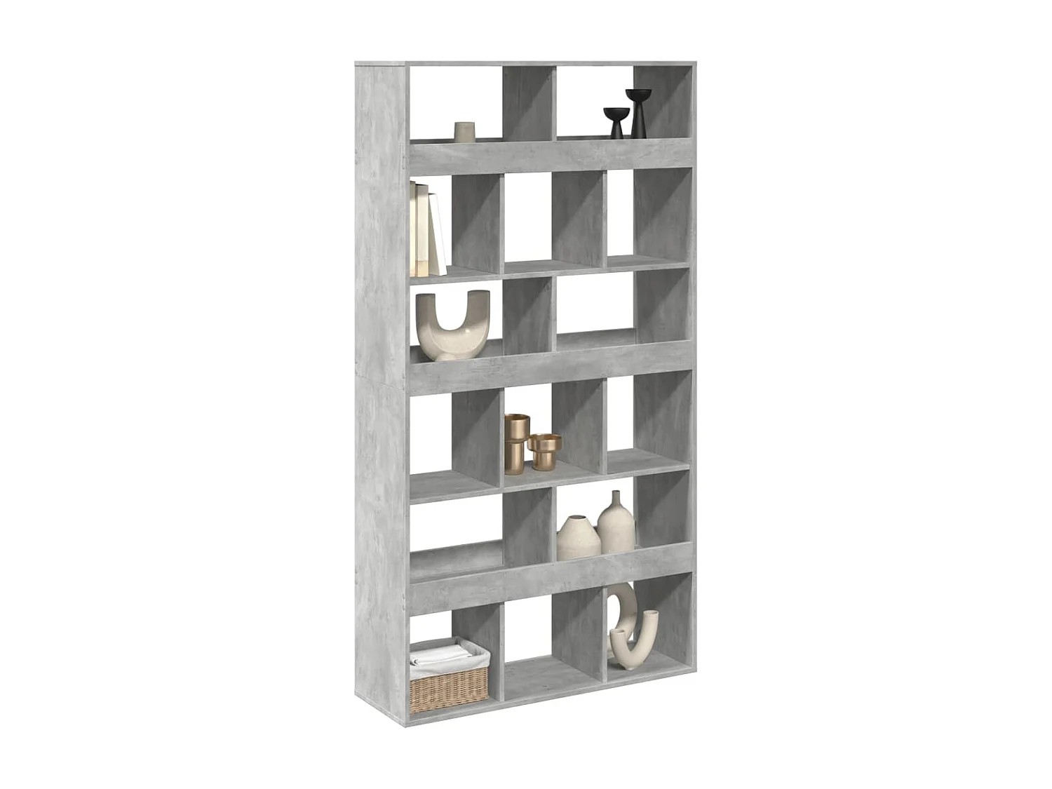 Libreria Grigio Cemento 100x33x187,5 cm in Truciolato