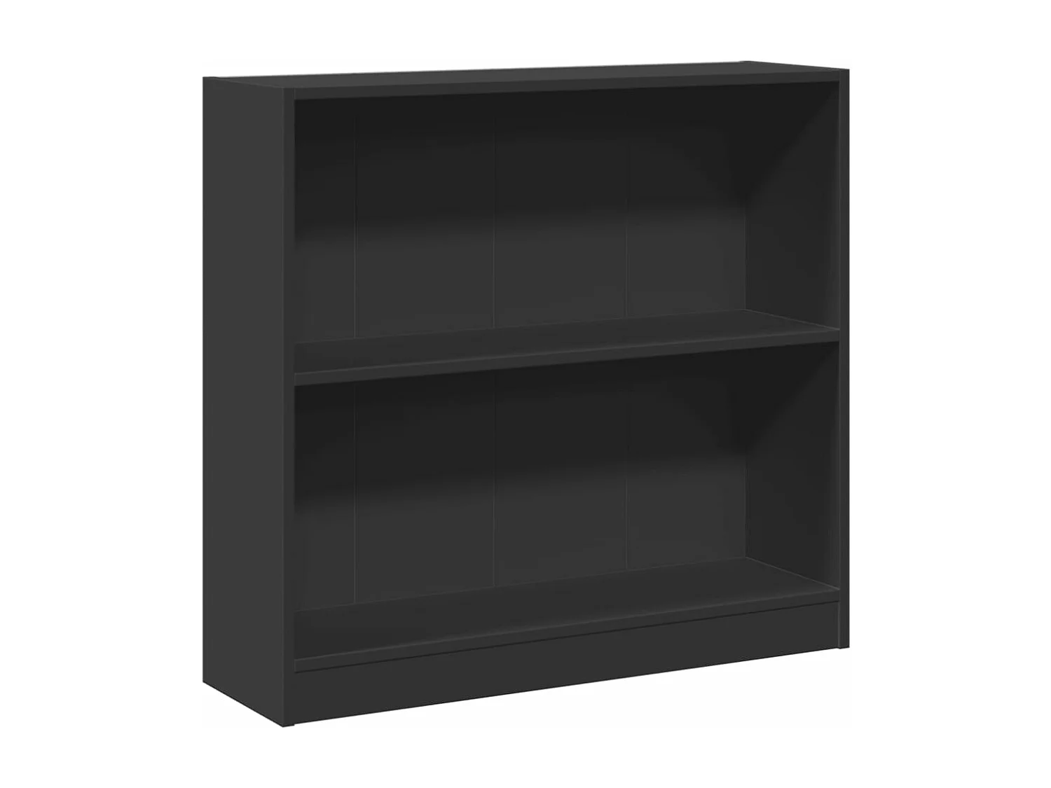 Bibliothèque Noir 80x24x75 cm Bois d'ingénierie