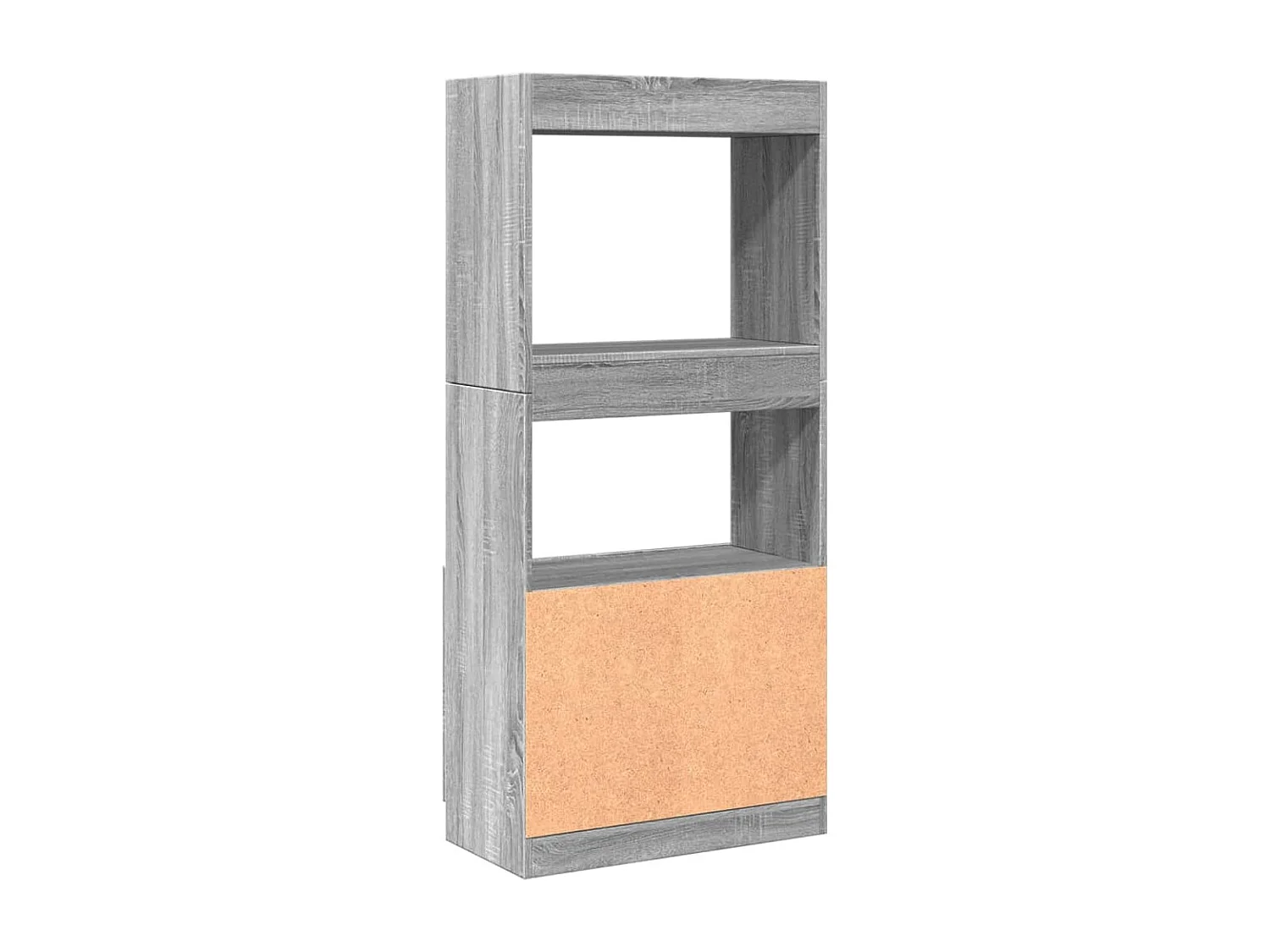 Buffet haut vieux bois 63x33x140 cm bois d'ingénierie