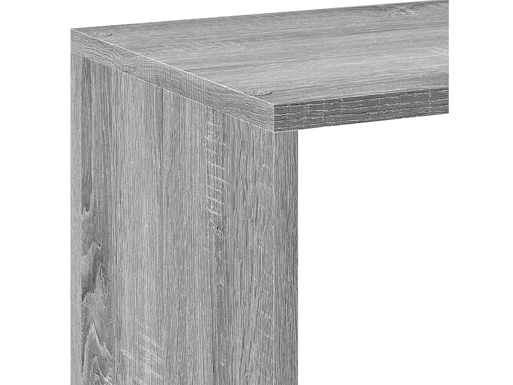 Raumteiler-Bücherregal Räuchereiche 69,5x29x69,5 cm