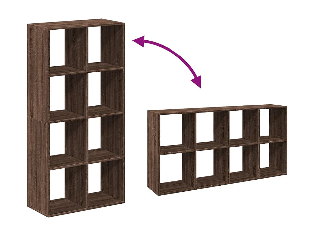 Libreria Divisorio Grigio Cemento 67x25x161,5 cm in Truciolato