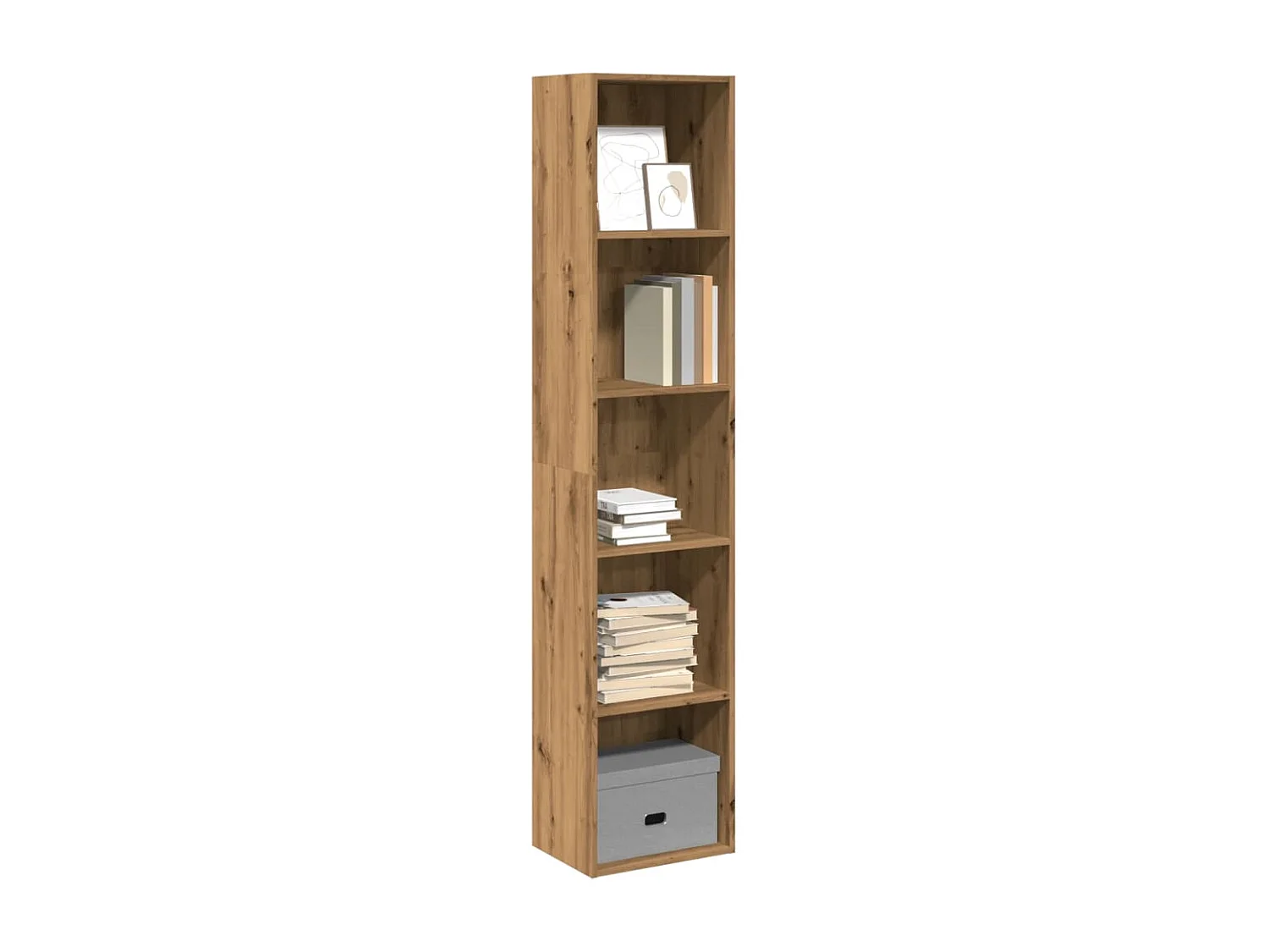 Libreria Rovere Artigianale 40x30x189 cm in Legno Multistrato