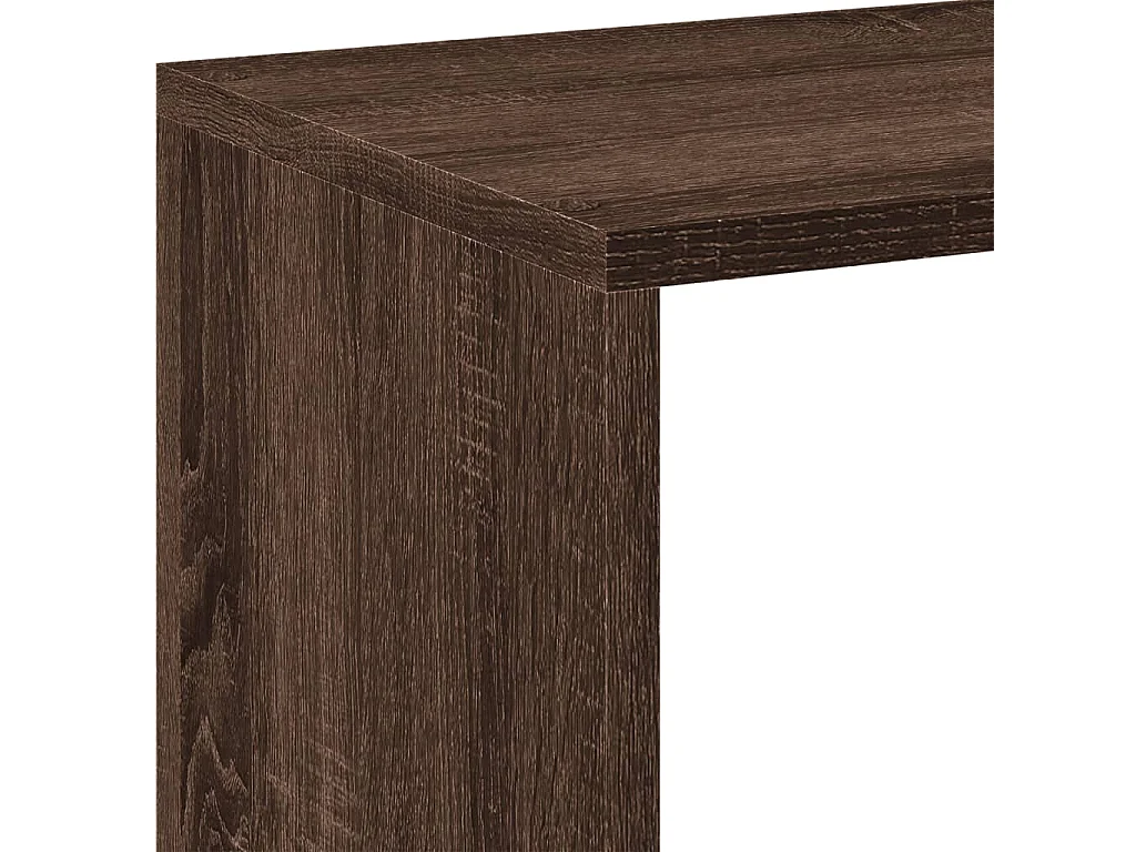 Libreria Divisorio Nera 102x29x103,5 cm in Truciolato